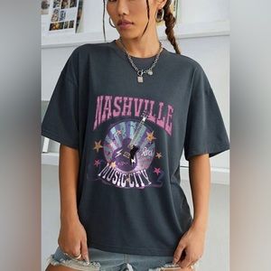🎉Grey Nashville T-shirt medium
